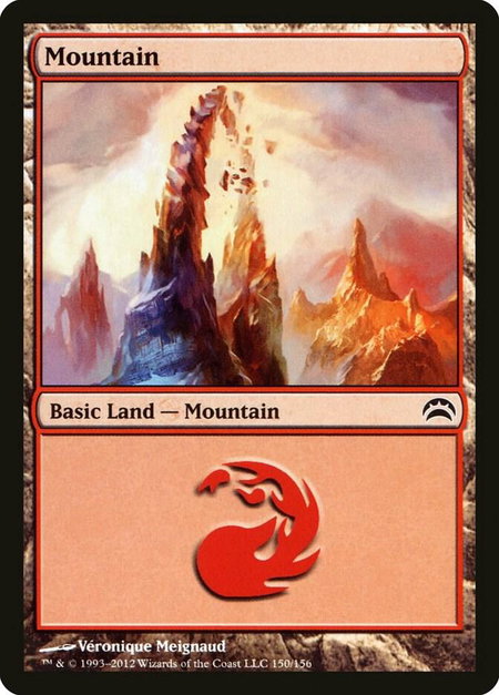Mountain (150) - Planechase 2012 Magic: The Gathering trading card