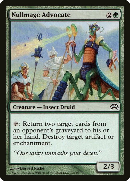 Nullmage Advocate - Planechase 2012 Magic: The Gathering trading card