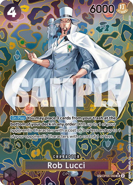 Rob Lucci (SP) - Emperors in the New World One Piece trading card