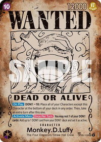 Monkey.D.Luffy (Wanted Poster) - Emperors in the New World (OP09) #OP05-119 - Secret Rare One Piece Trading Card