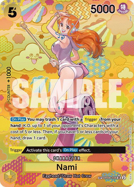 Nami (SP) - Emperors in the New World One Piece trading card