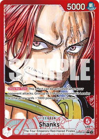 Shanks (001) (Parallel) - Emperors in the New World (OP09) #OP09-001 - Leader One Piece Trading Card