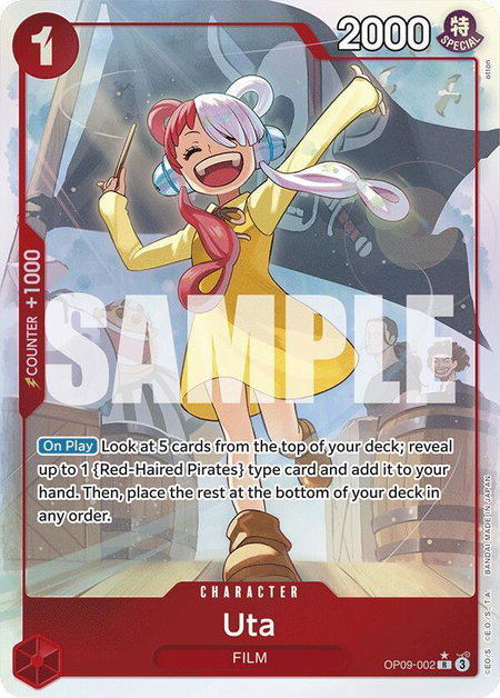 Uta (Parallel) - Emperors in the New World One Piece trading card