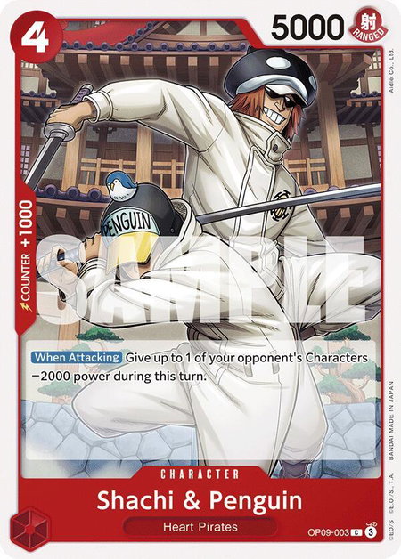 Shachi & Penguin - Emperors in the New World One Piece trading card