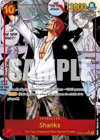 Shanks (004) (Manga) - Emperors in the New World (OP09) #OP09-004 - Super Rare One Piece Trading Card