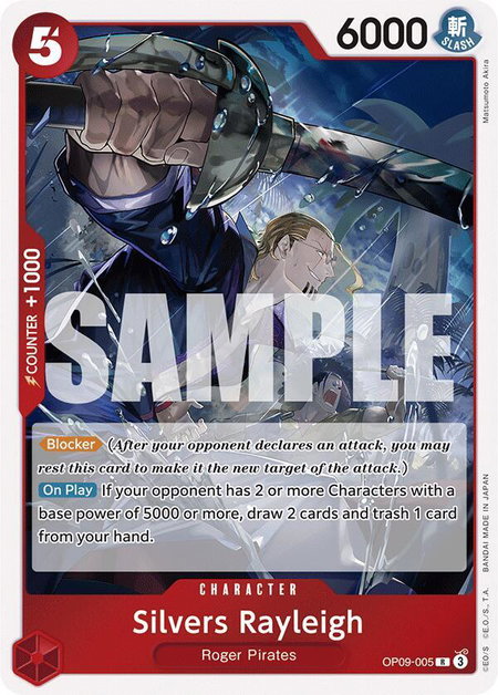 Silvers Rayleigh - Emperors in the New World One Piece trading card