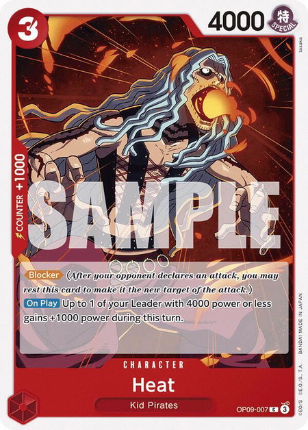 Heat - Emperors in the New World One Piece trading card