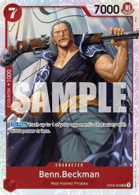 Benn.Beckman - Emperors in the New World (OP09) #OP09-009 - Super Rare One Piece Trading Card