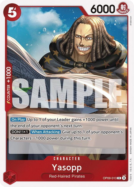Yasopp - Emperors in the New World One Piece trading card