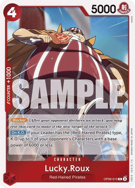 Lucky.Roux - Emperors in the New World One Piece trading card