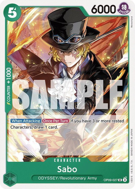 Sabo (027) - Emperors in the New World One Piece trading card