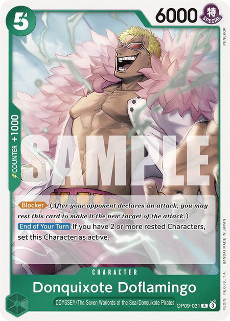 Donquixote Doflamingo - Emperors in the New World One Piece trading card