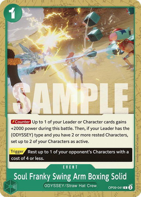 Soul Franky Swing Arm Boxing Solid - Emperors in the New World One Piece trading card