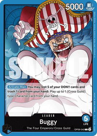 Buggy (042) - Emperors in the New World (OP09) #OP09-042 - Leader One Piece Trading Card