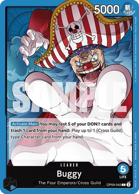 Buggy (042) - Emperors in the New World One Piece trading card