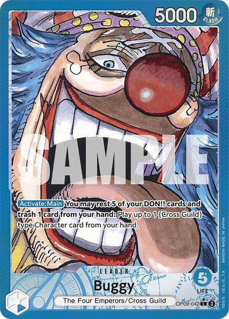 Buggy (042) (Parallel) - Emperors in the New World One Piece trading card