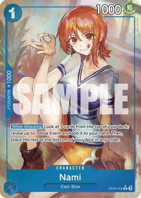 Nami (050) (Parallel) - Emperors in the New World (OP09) #OP09-050 - Rare One Piece Trading Card