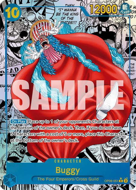 Buggy (051) (Manga) - Emperors in the New World One Piece trading card