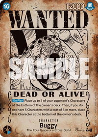 Buggy (051) (Wanted Poster) - Emperors in the New World (OP09) #OP09-051 - Rare One Piece Trading Card