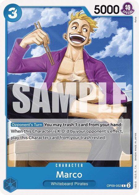 Marco - Emperors in the New World One Piece trading card