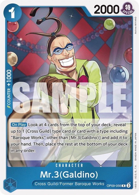 Mr.3(Galdino) - Emperors in the New World One Piece trading card