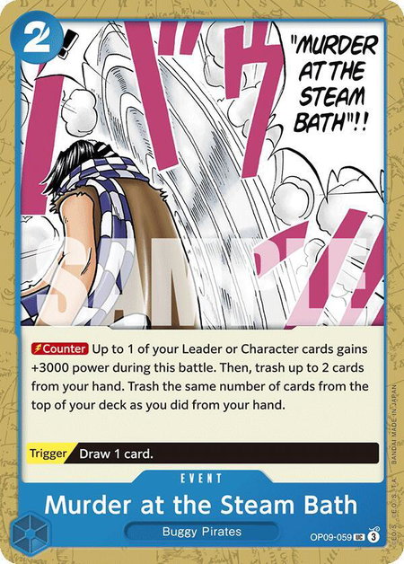 Murder at the Steam Bath - Emperors in the New World One Piece trading card