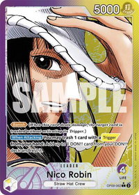 Nico Robin (062) (Parallel) - Emperors in the New World (OP09) #OP09-062 - Leader One Piece Trading Card