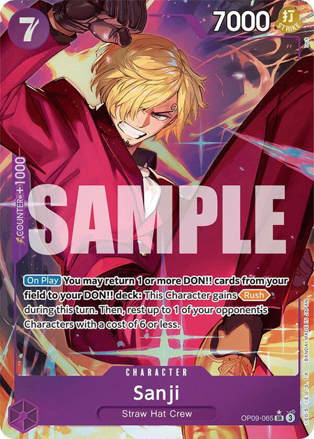 Sanji (065) (Parallel) - Emperors in the New World One Piece trading card