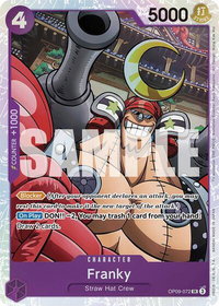 Franky - Emperors in the New World (OP09) #OP09-072 - Super Rare One Piece Trading Card