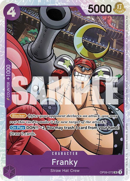 Franky - Emperors in the New World One Piece trading card