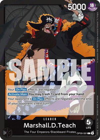 Marshall.D.Teach (081) - Emperors in the New World (OP09) #OP09-081 - Leader One Piece Trading Card