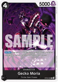 Gecko Moria - Emperors in the New World (OP09) #OP09-085 - Common One Piece Trading Card