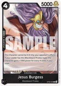 Jesus Burgess - Emperors in the New World (OP09) #OP09-086 - Rare One Piece Trading Card
