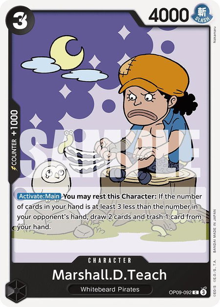 Marshall.D.Teach (092) - Emperors in the New World One Piece trading card