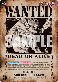 Marshall.D.Teach (093) (Wanted Poster) - Emperors in the New World (OP09) #OP09-093 - Super Rare One Piece Trading Card