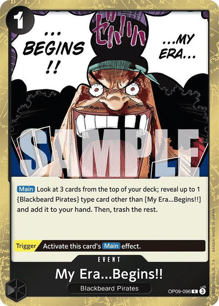 My Era...Begins!! - Emperors in the New World One Piece trading card