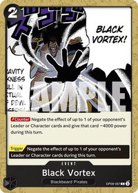 Black Vortex - Emperors in the New World (OP09) #OP09-097 - Common One Piece Trading Card