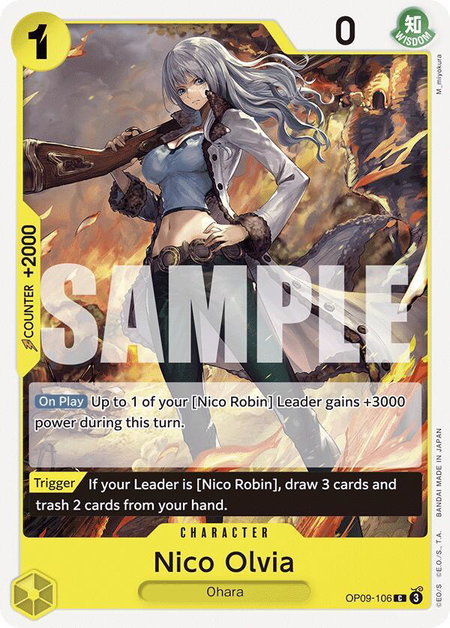 Nico Olvia - Emperors in the New World One Piece trading card