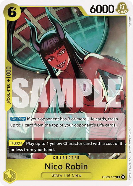 Nico Robin (107) - Emperors in the New World One Piece trading card
