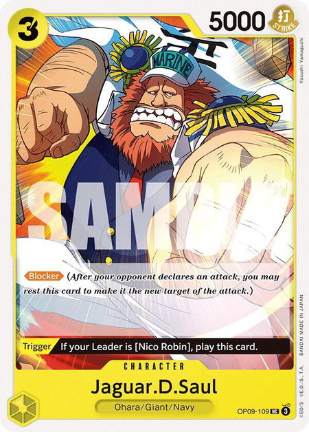 Jaguar.D.Saul - Emperors in the New World One Piece trading card