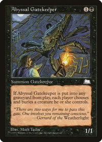 Abyssal Gatekeeper - Weatherlight (WTH) #59 - Common Magic: The Gathering Trading Card