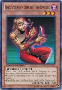 Dark Scorpion - Cliff the Trap Remover - Gold Series: Haunted Mine (GLD5) #GLD5-EN007 - Common / Short Print YuGiOh Trading Card