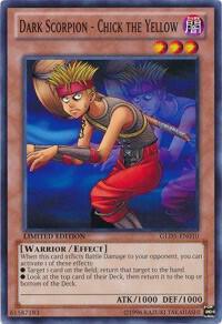 Dark Scorpion - Chick the Yellow - Gold Series: Haunted Mine YuGiOh trading card