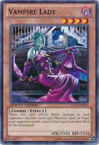 Vampire Lady - Gold Series: Haunted Mine YuGiOh trading card