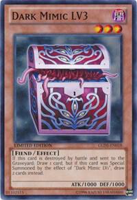 Dark Mimic LV3 - Gold Series: Haunted Mine YuGiOh trading card