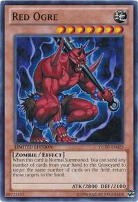 Red Ogre trading card from Gold Series: Haunted Mine Red Ogre - Gold Series: Haunted Mine YuGiOh trading card