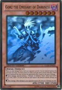 Gorz the Emissary of Darkness - Gold Series: Haunted Mine (GLD5) #GLD5-EN024 - Ghost Rare YuGiOh Trading Card