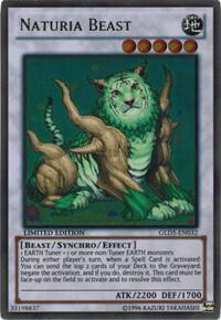 Naturia Beast - Gold Series: Haunted Mine YuGiOh trading card