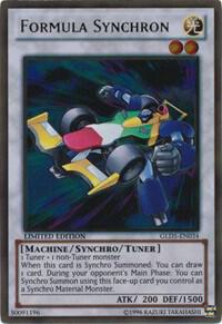 Formula Synchron trading card from Gold Series: Haunted Mine Formula Synchron - Gold Series: Haunted Mine YuGiOh trading card