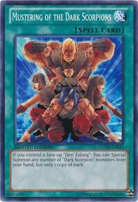 Mustering of the Dark Scorpions - Gold Series: Haunted Mine YuGiOh trading card